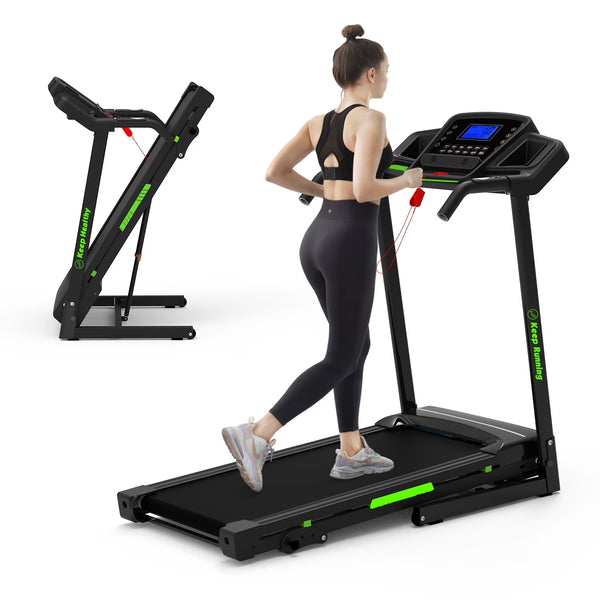 3.5HP 330 lb Weight Foldable Electric Running Walking Machine with Bluetooth/APP for Home, Fitness Jogging Exercise, Easy Installation and Space