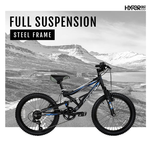 Bicycles 20" Boys Shocker Mountain Bike, Kids, Black