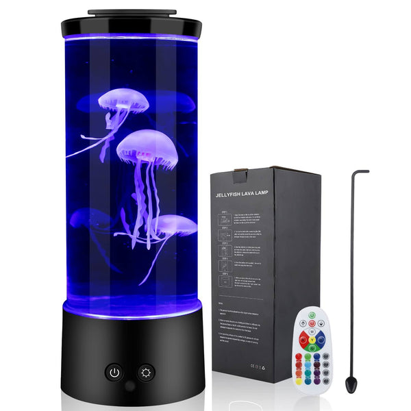 HSPauto Jellyfish Lamp,16 Color Changing Lights Jellyfish Lamp, Jellyfish Aquarium Light ,jelly Fish Light Tank Night Light, Mood Lamp,Table Lamp for