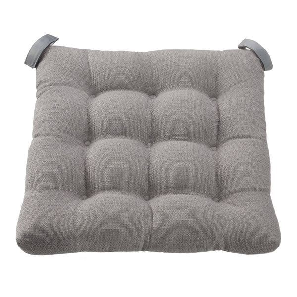 Mainstays Gray Color Textured Chair Seat Pad Chair Cushion - Each