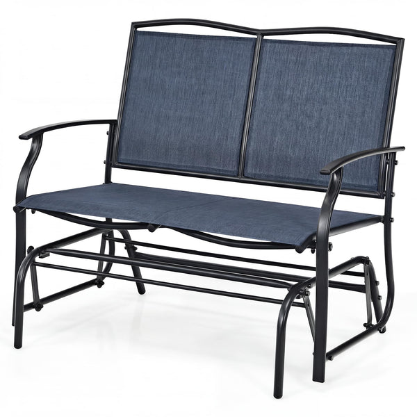 Tangkula 2-Person Patio Swing Glider Bench
